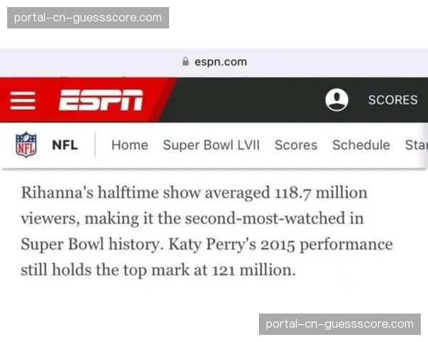 “超级碗”中场秀收视数据公布,创下历史第二高纪录 “超级碗”中场秀收视数据公布,创下历史第二高纪录